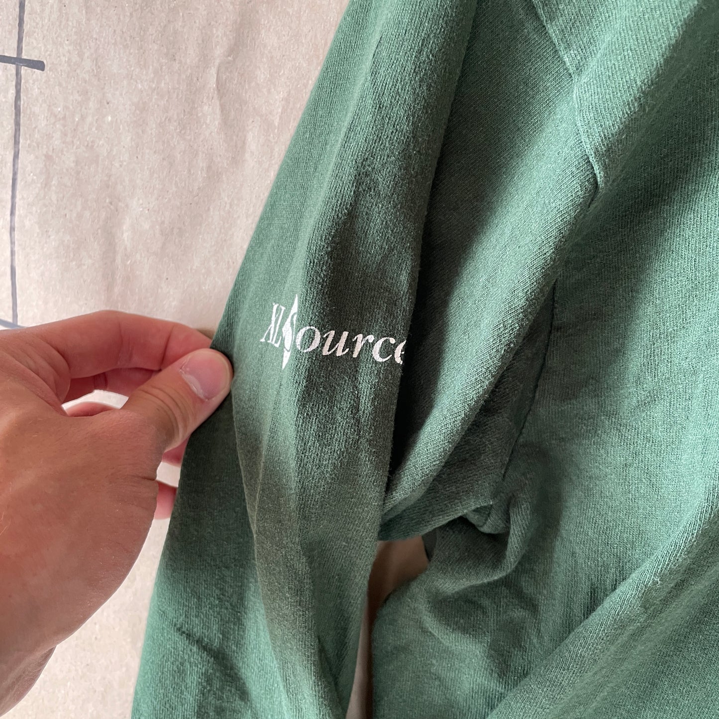 Grøn XLConnect Langærmet Tee – 00Er Tech Vibe Med Logo Detaljer