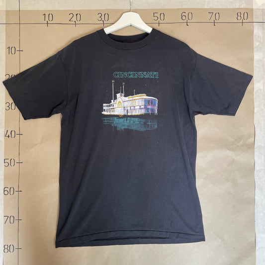 Sort Vintage Perfect Fade Cincinnati T-Shirt