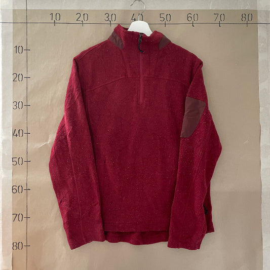 Vintage LL Bean Rød Fleece Halfzip