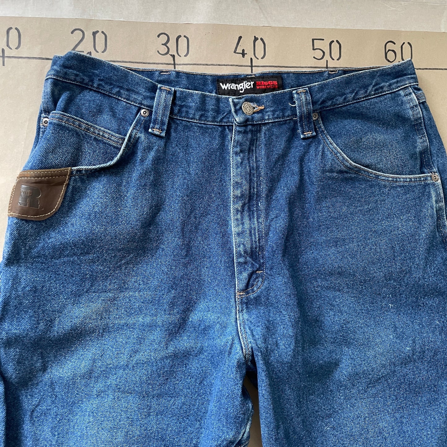 Vintage Blå Wrangler Workwear Jeans
