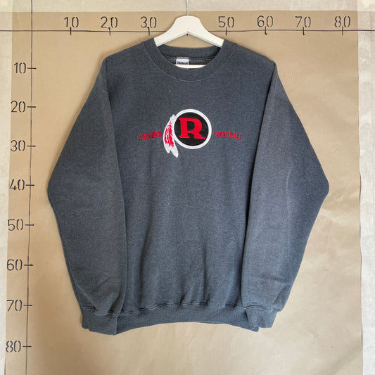Grå Vintage Redmen Football Sweatshirt
