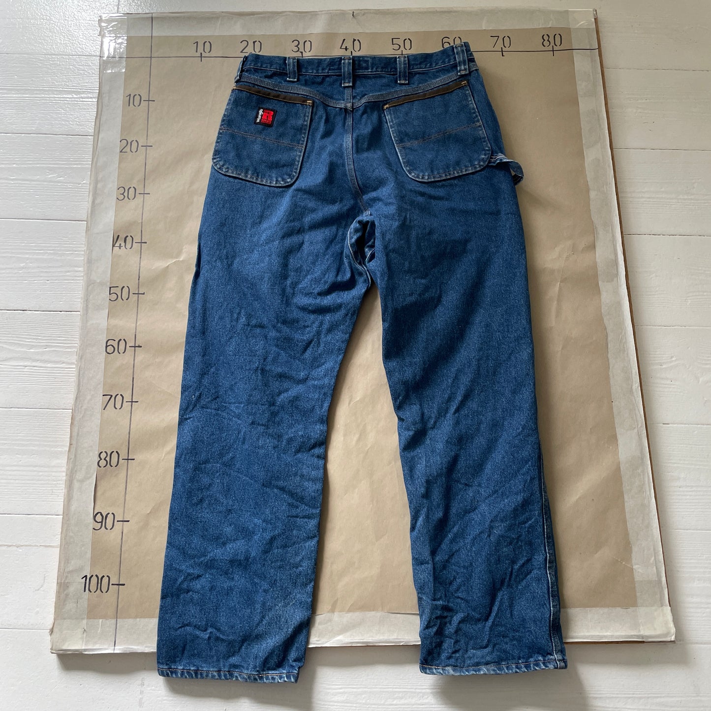 Vintage Blå Wrangler Workwear Jeans