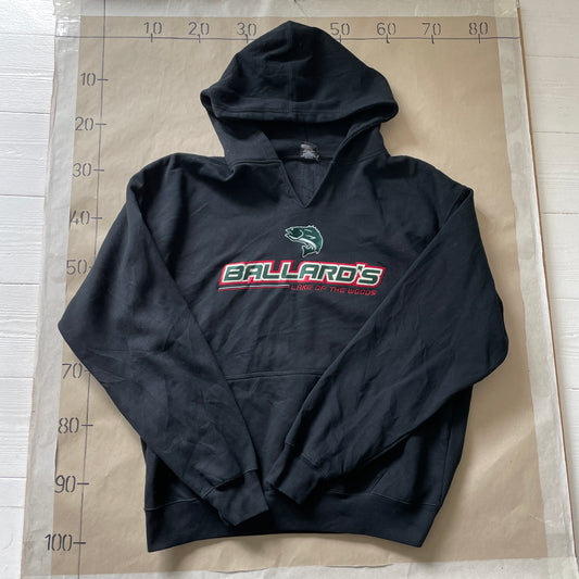 Sort Vintage Ballard’s Hoodie Med Broderi