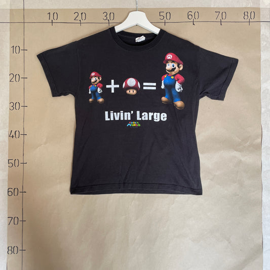 Sort Vintage Super Mario T-Shirt