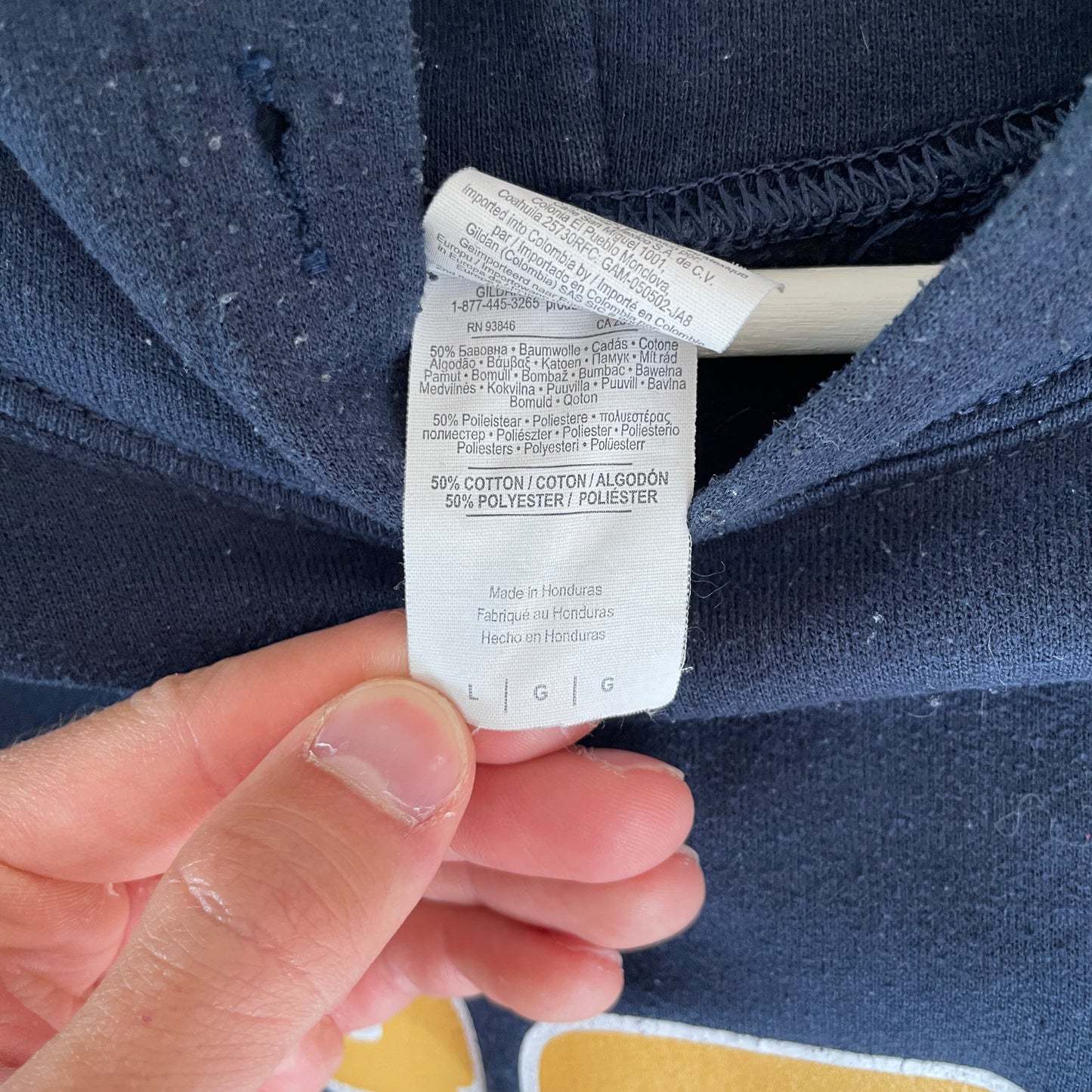 Blå Vintage Kesi 888 Merch Hoodie