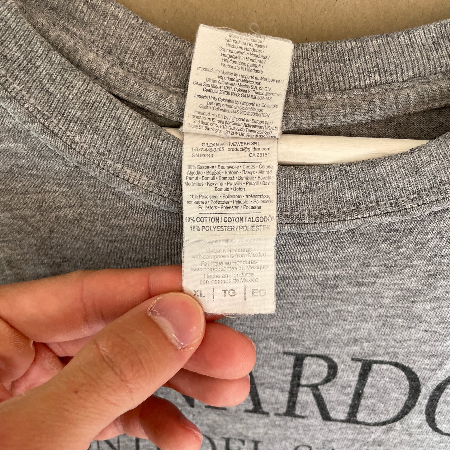 Grå Vintage Leonardo Da Vinci T-Shirt