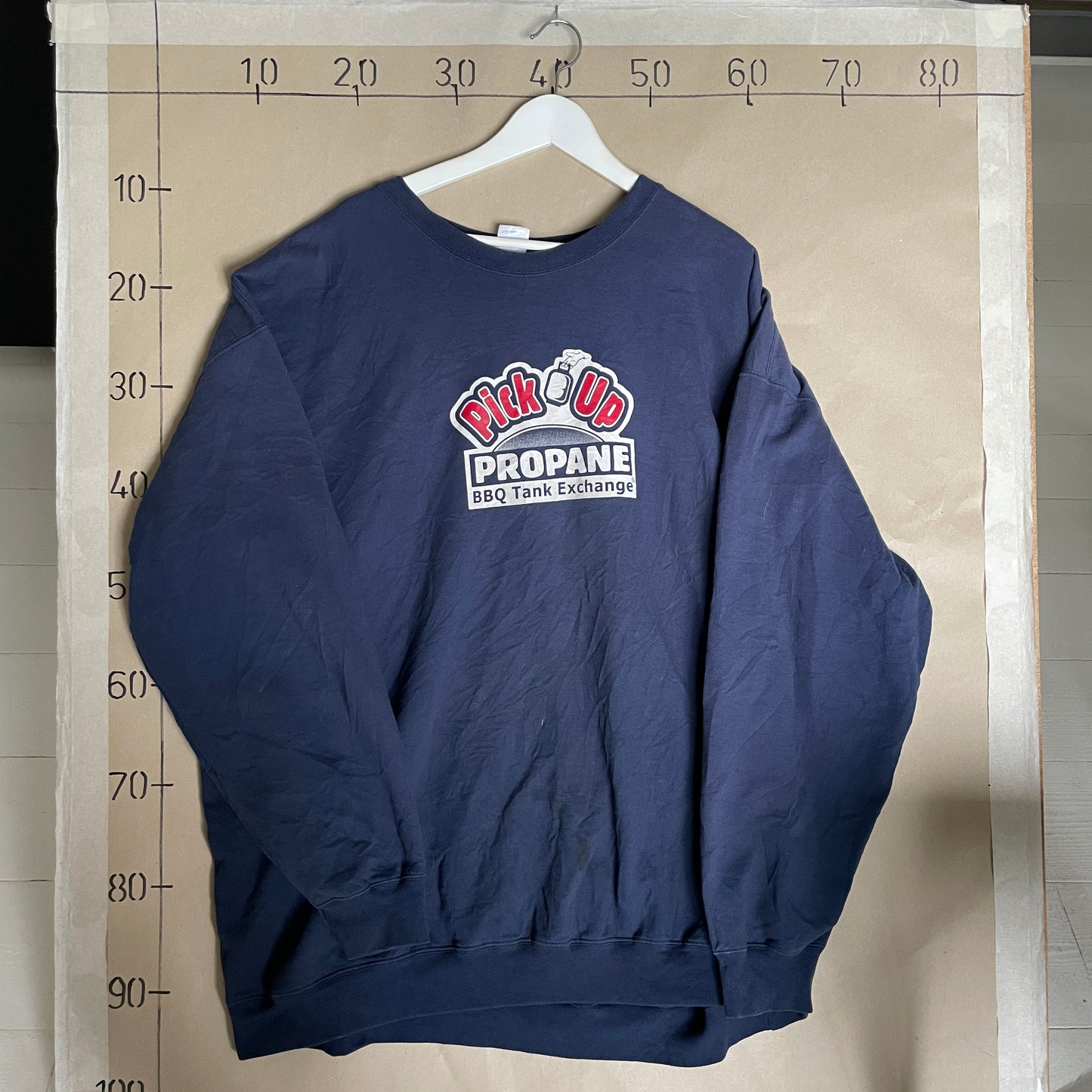 Navy Pick Up Propane Sweatshirt Med Dobbeltsidet Print