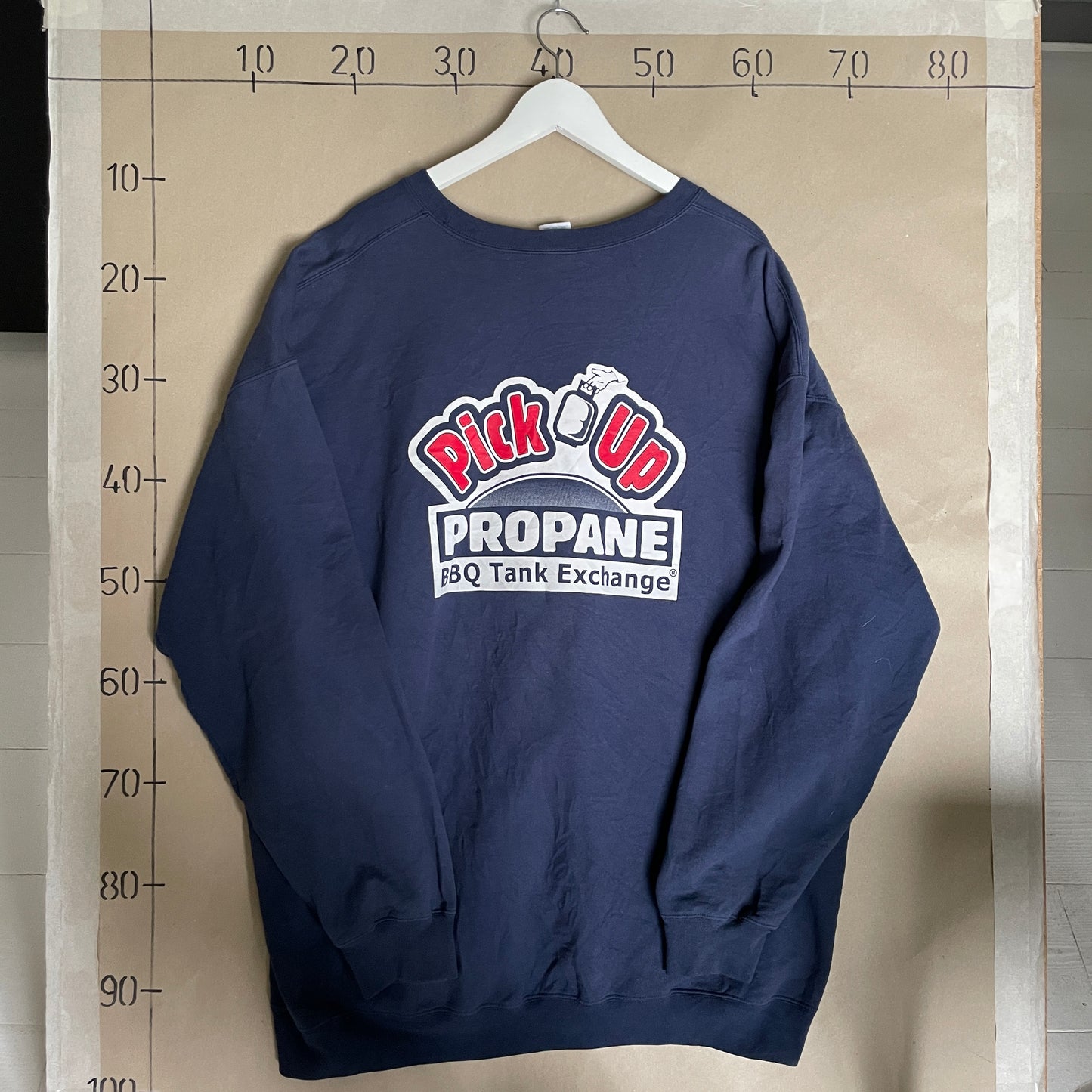 Navy Pick Up Propane Sweatshirt Med Dobbeltsidet Print