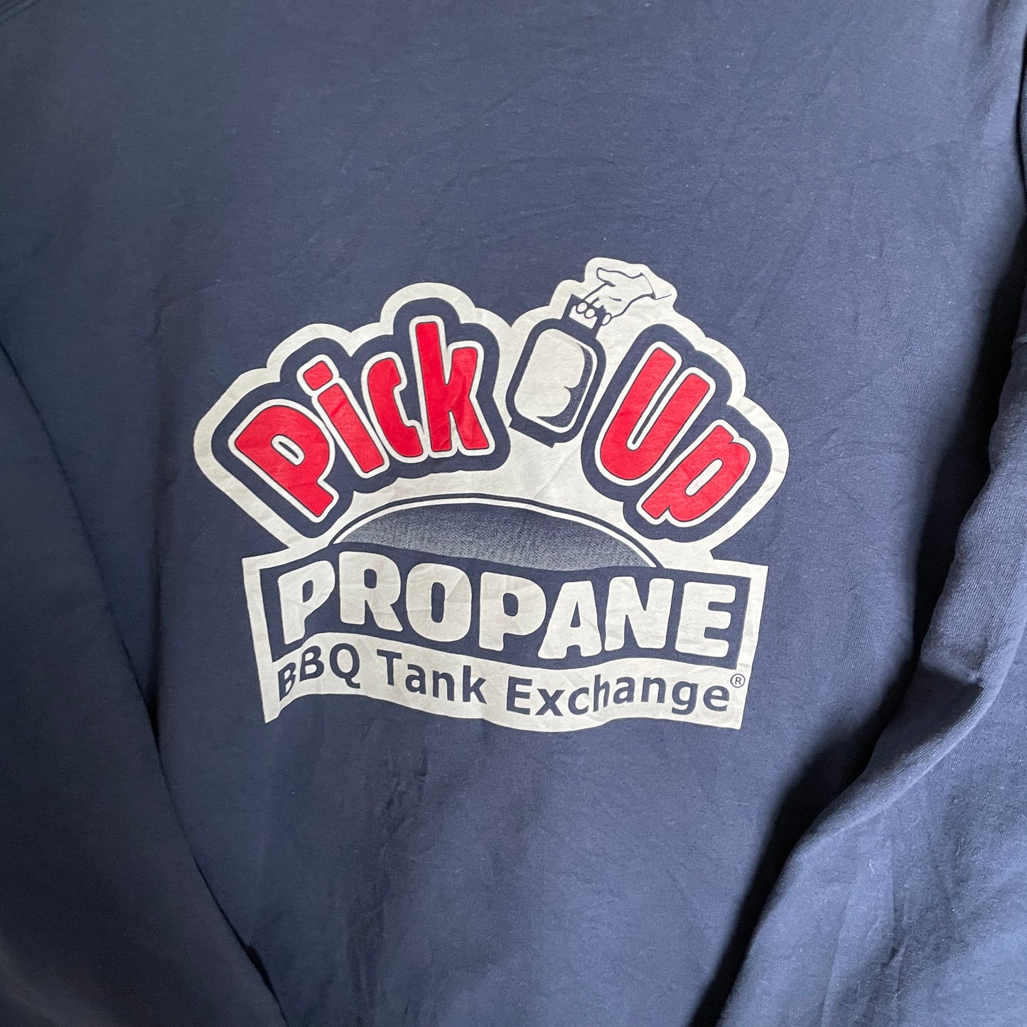 Navy Pick Up Propane Sweatshirt Med Dobbeltsidet Print