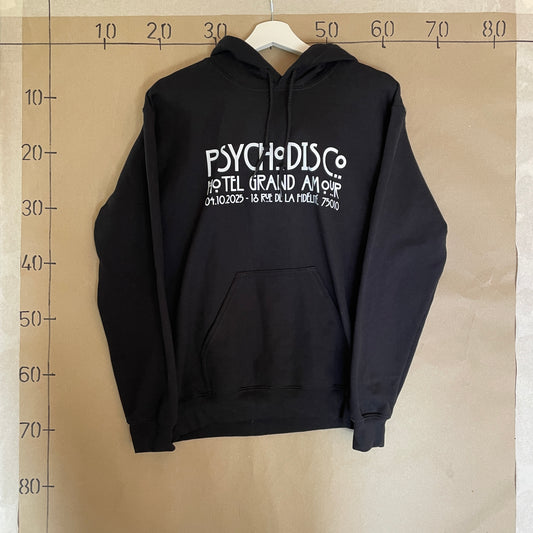 Sort Vintage Psychodisco Hoodie