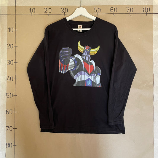 Sort Vintage Goldorak Grendizer Langærmet T-Shirt