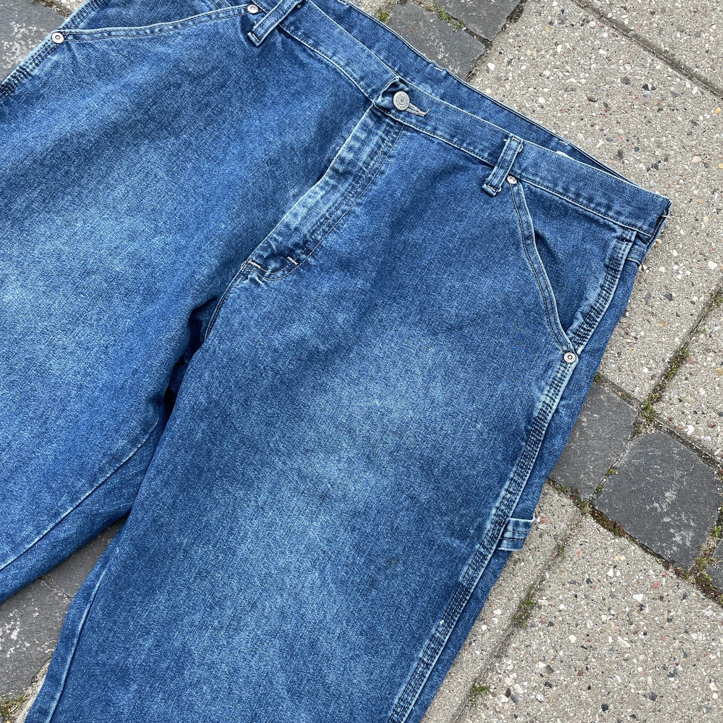 Wrangler Carpenter Jeans i Mellemvasket Denim