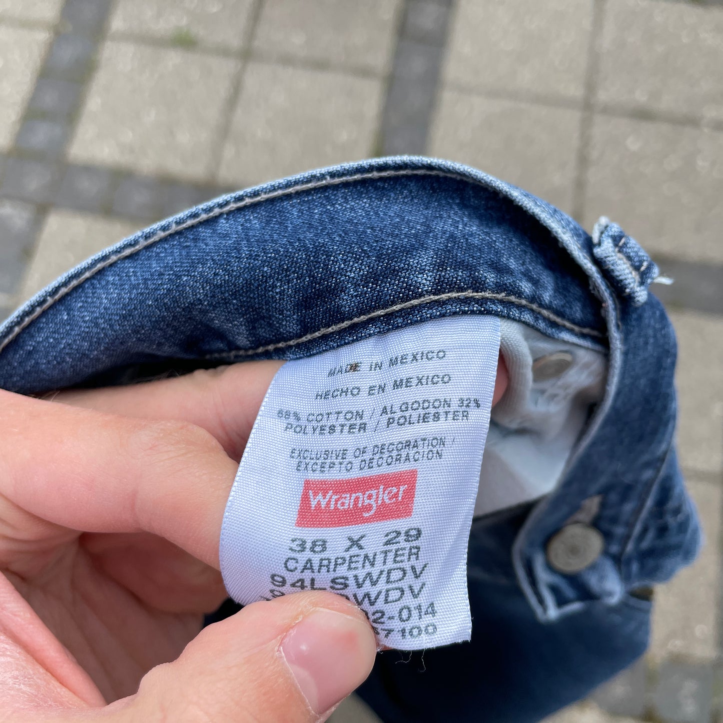 Wrangler Carpenter Jeans i Mellemvasket Denim