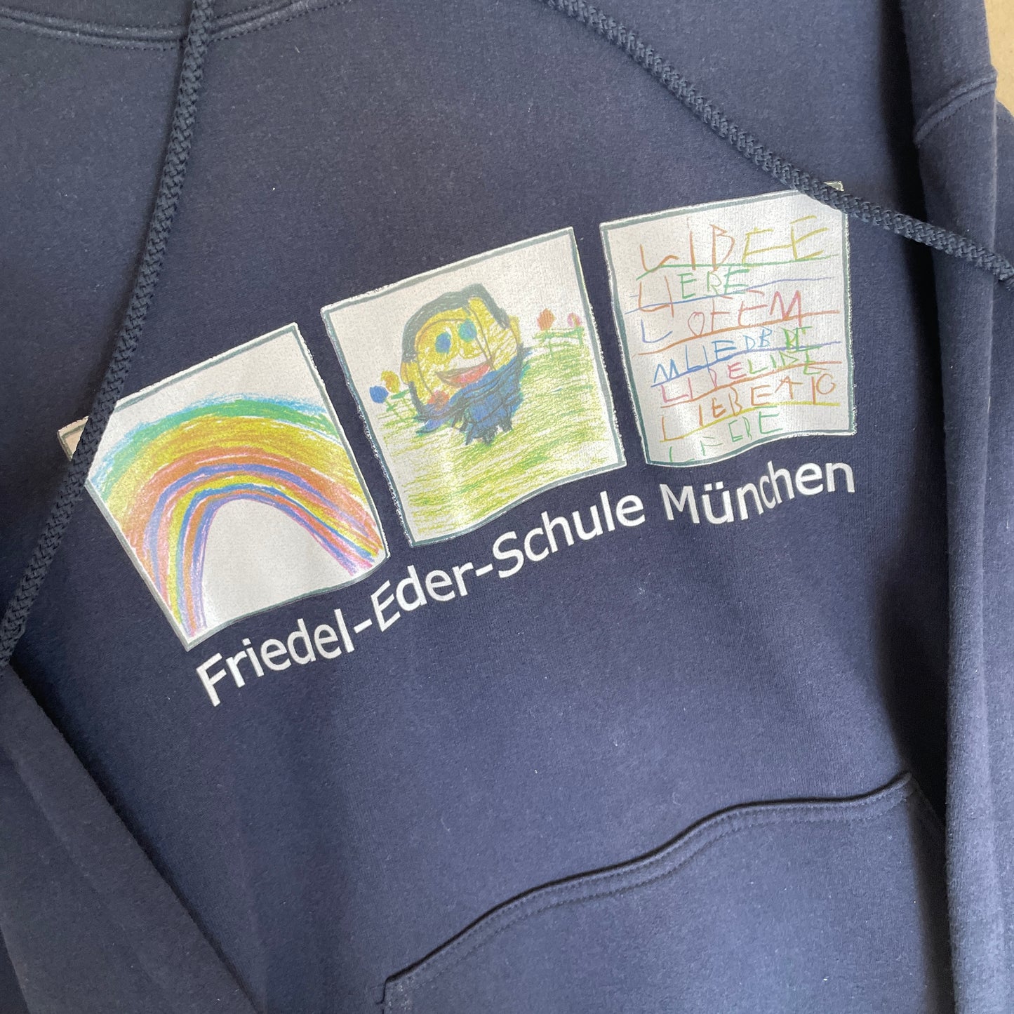 Blå Vintage Folkeskole München Hoodie