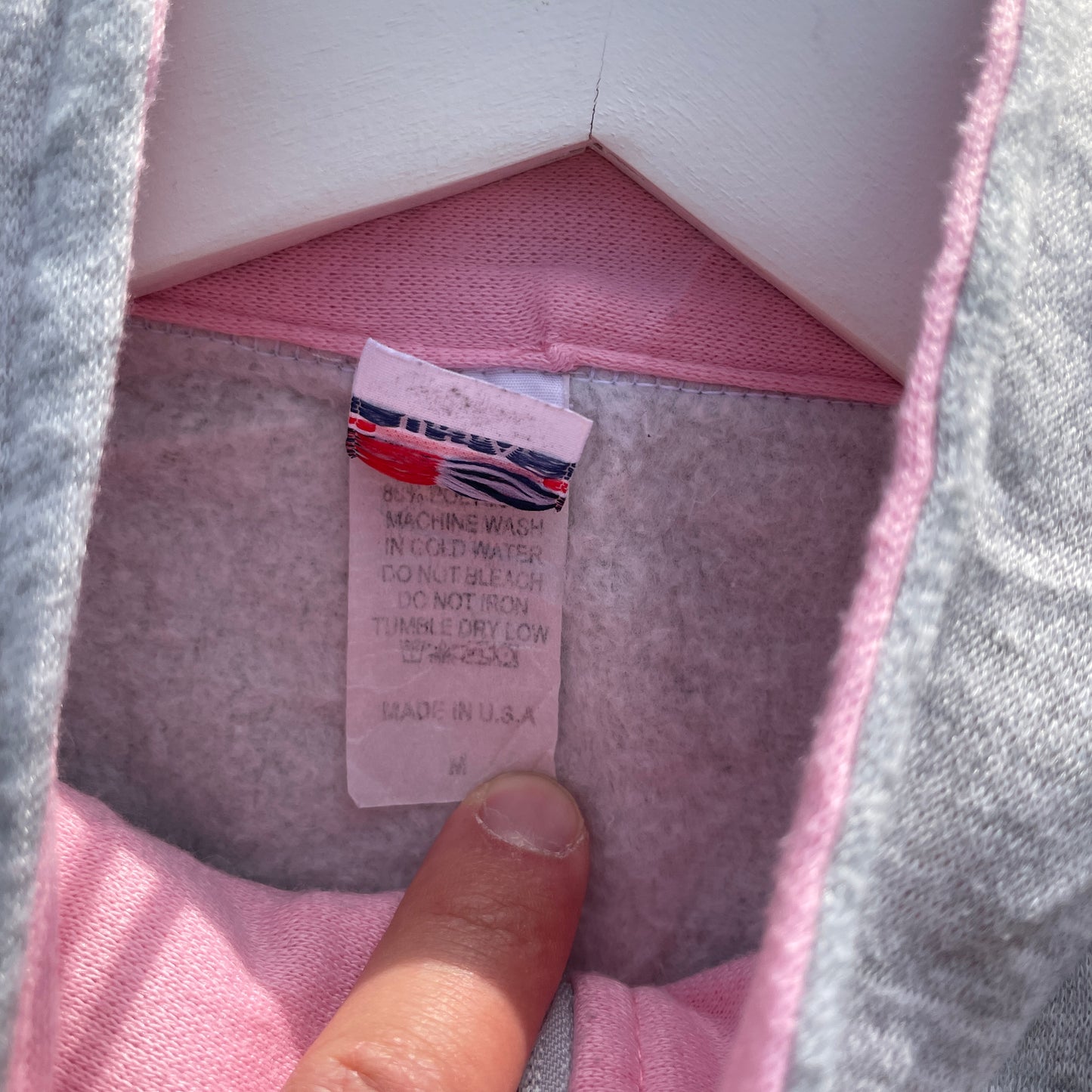 Grå Og Pink Ventura Harbor 1/4 Zip Sweatshirt