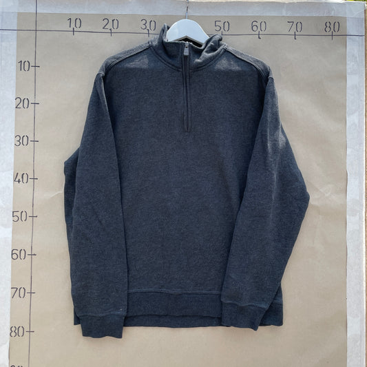 Mørkegrå Vintage Arrow Half-Zip Sweatshirt
