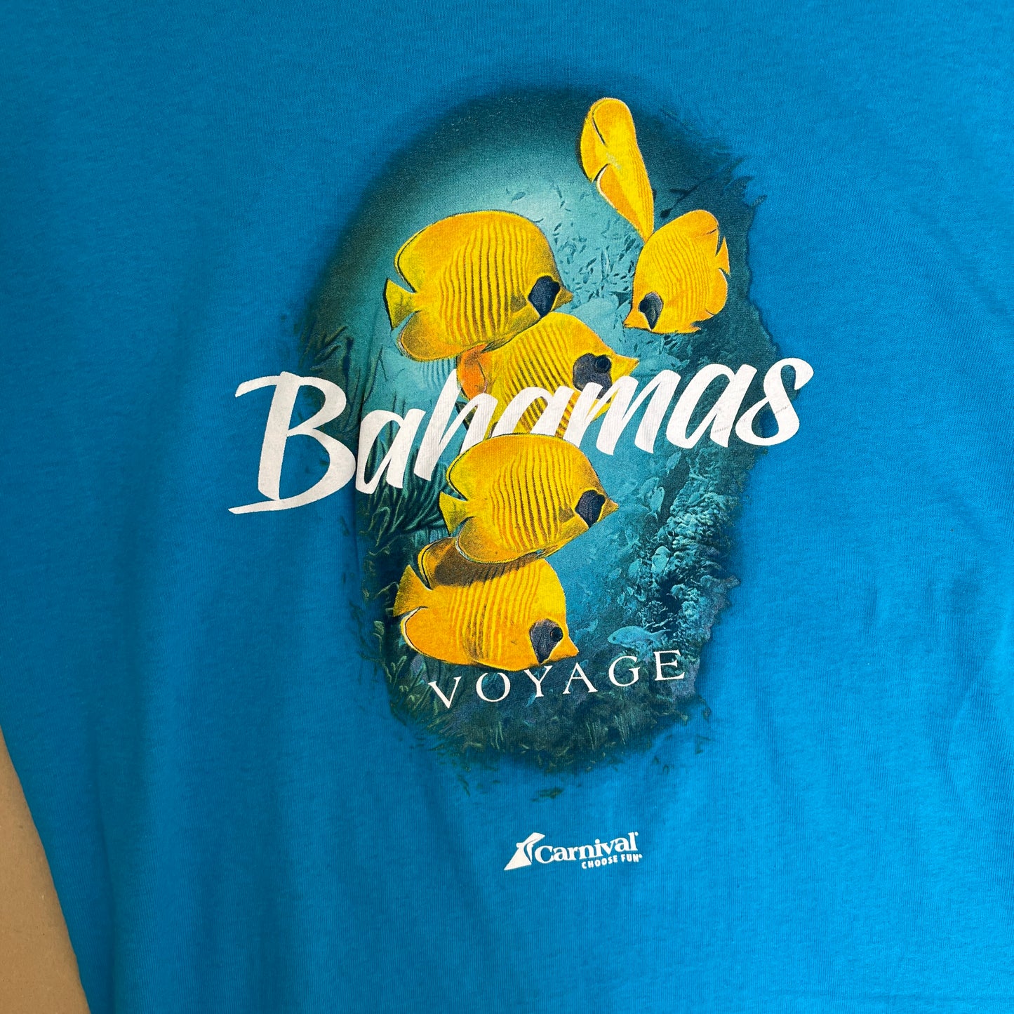 Blå Vintage Bahamas T-Shirt