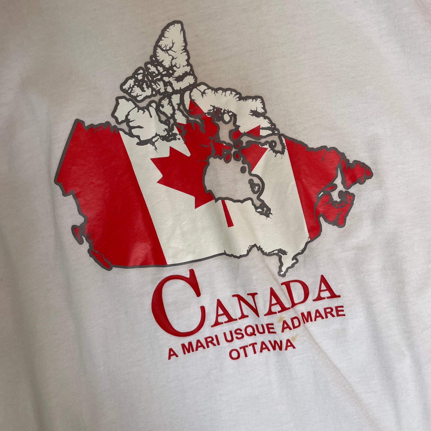 Rød & Hvid Vintage Canada T-Shirt