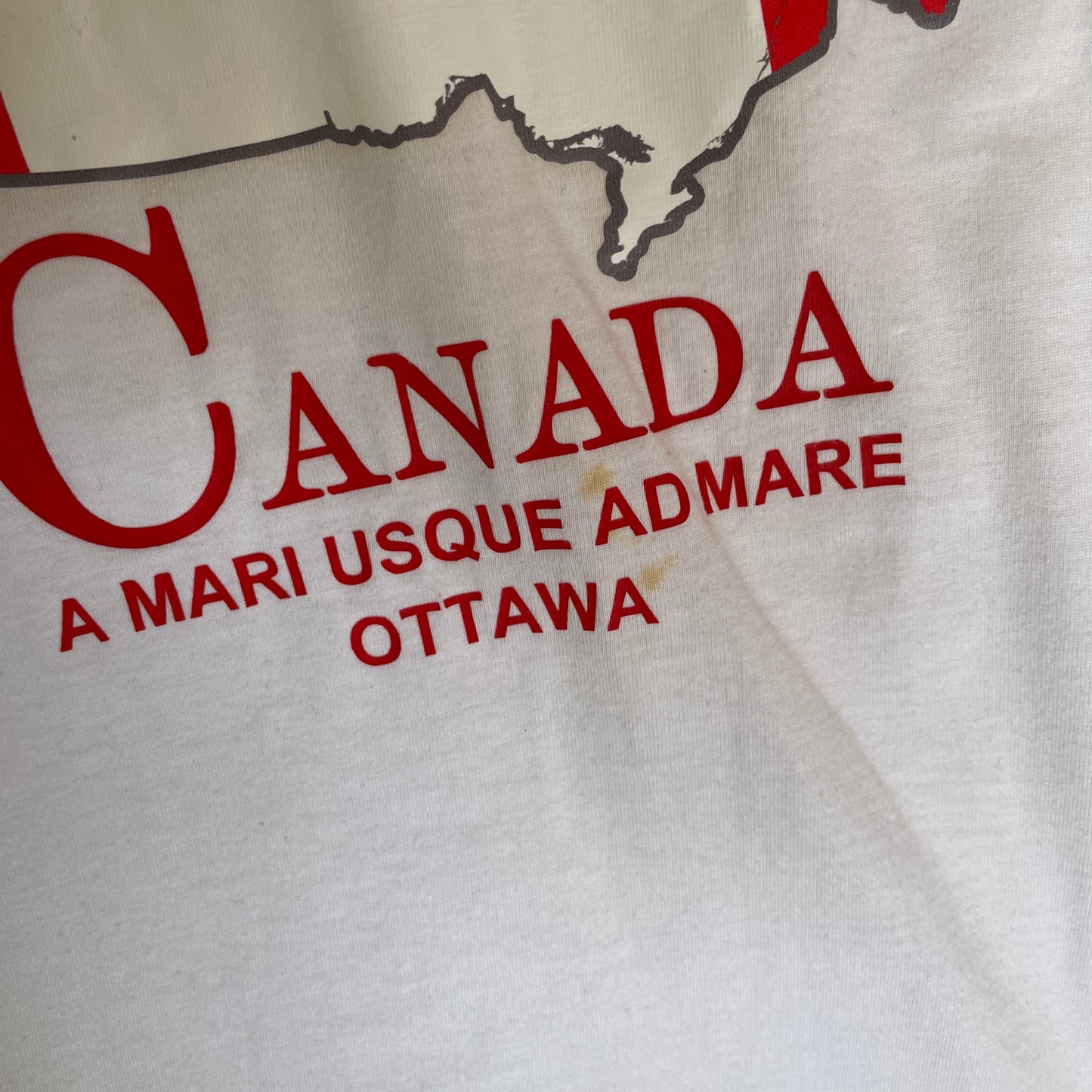 Rød & Hvid Vintage Canada T-Shirt