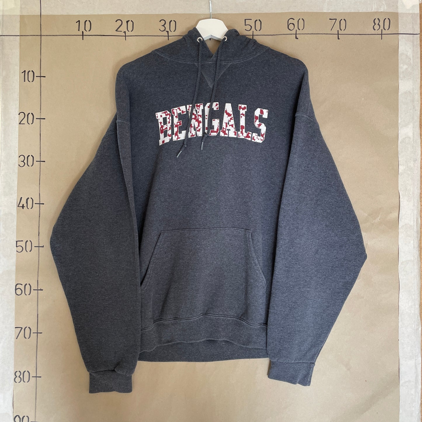 Grå Vintage Bengals Hoodie