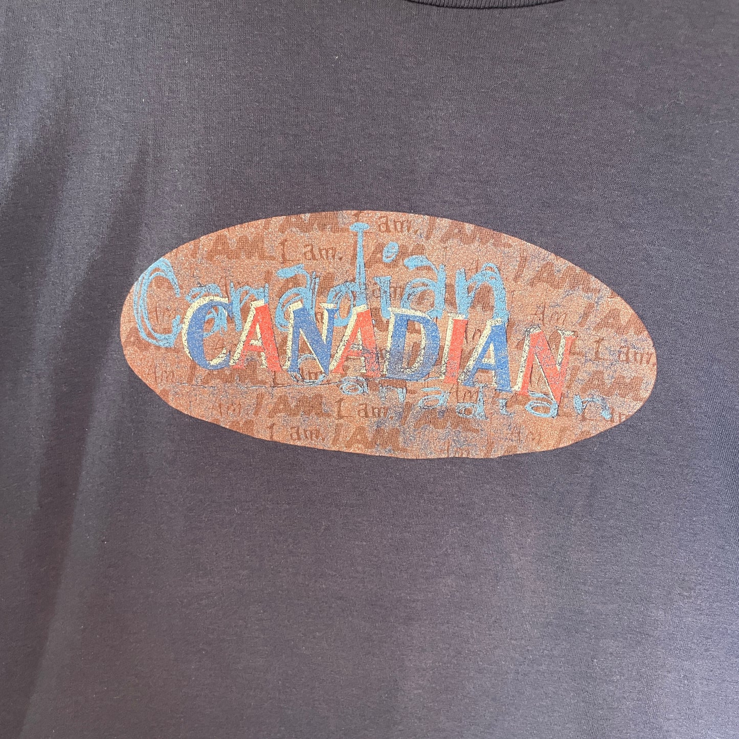 Blå Vintage Canadian T-Shirt