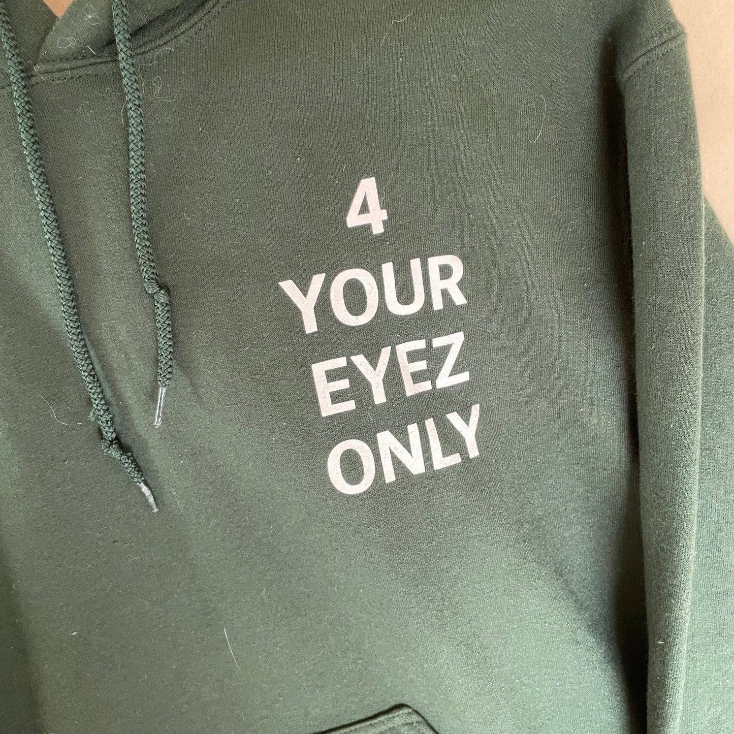 Grøn Vintage J.Cole 4 Your Eyez Only Hoodie