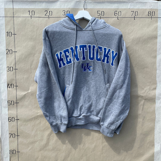 Grå Vintage Kentucky Hoodie Med Broderet Logo