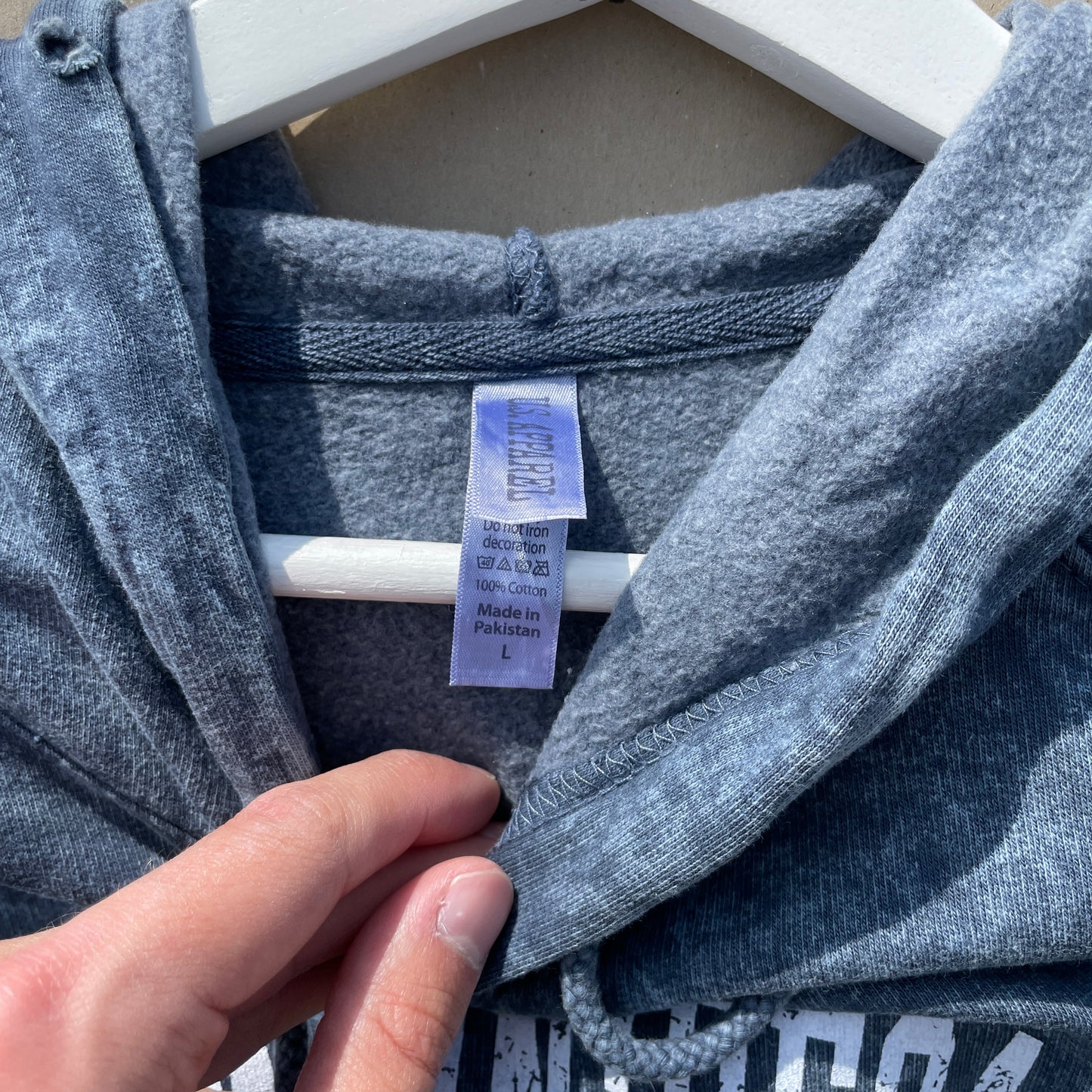 Mørkeblå Vintage Lake Winnipesaukee Hoodie