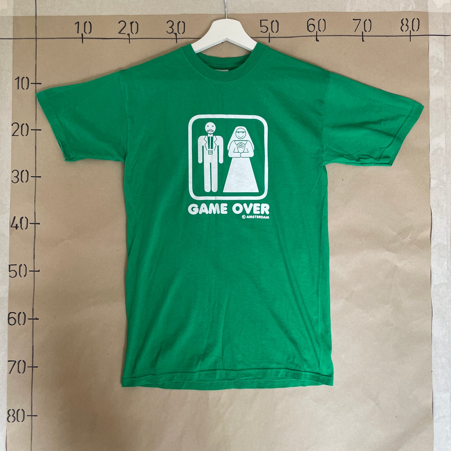 Grøn Vintage Game Over Bryllups T-Shirt