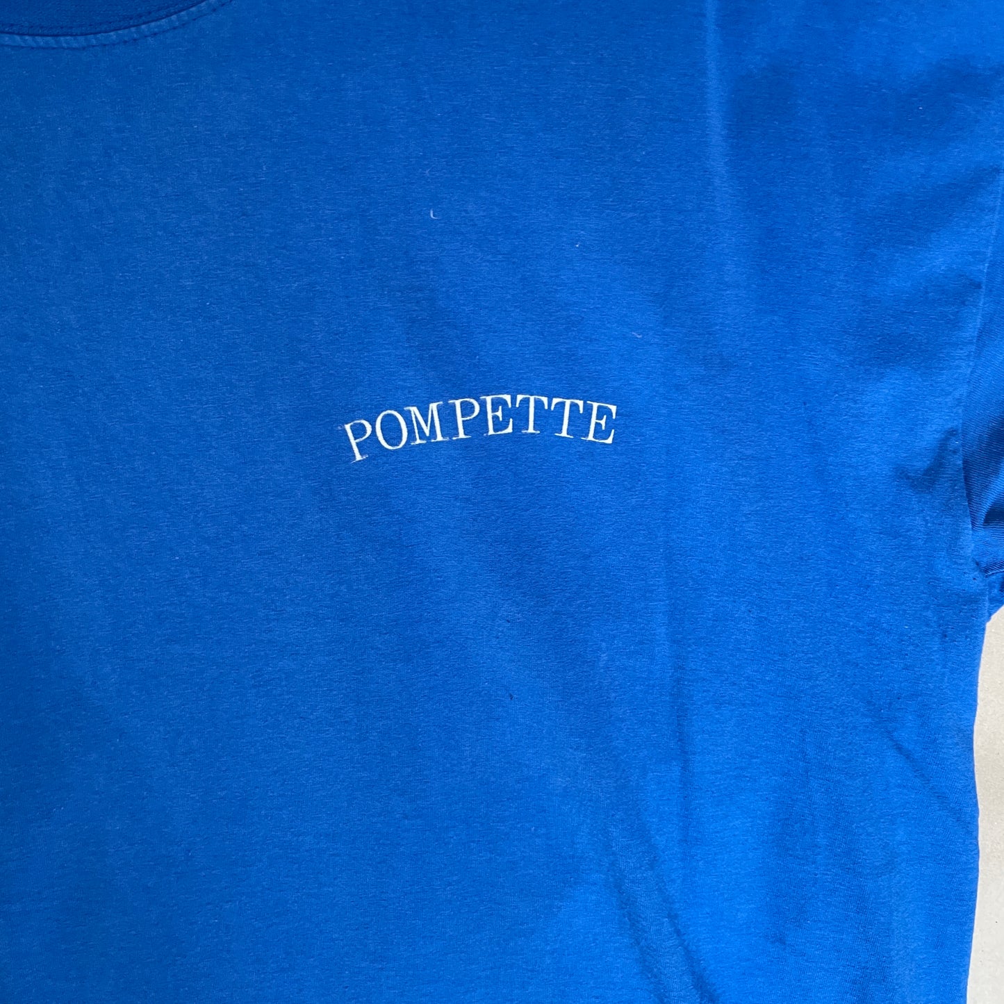 Blå Vintage Pompette Art T-Shirt