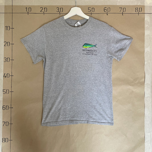 Grå Vintage Fiske T-Shirt
