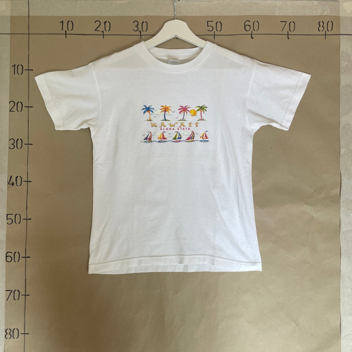Hvid Vintage 00’Er Hawaii Aloha State Babytee