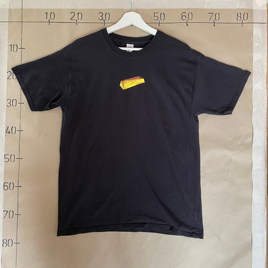 Sort Vintage Guld Bar T-Shirt